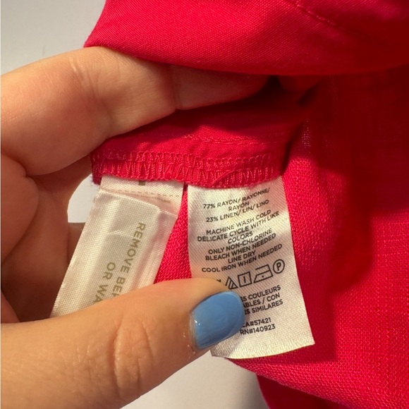 Pink Loft linen shorts - Picture 3 of 4